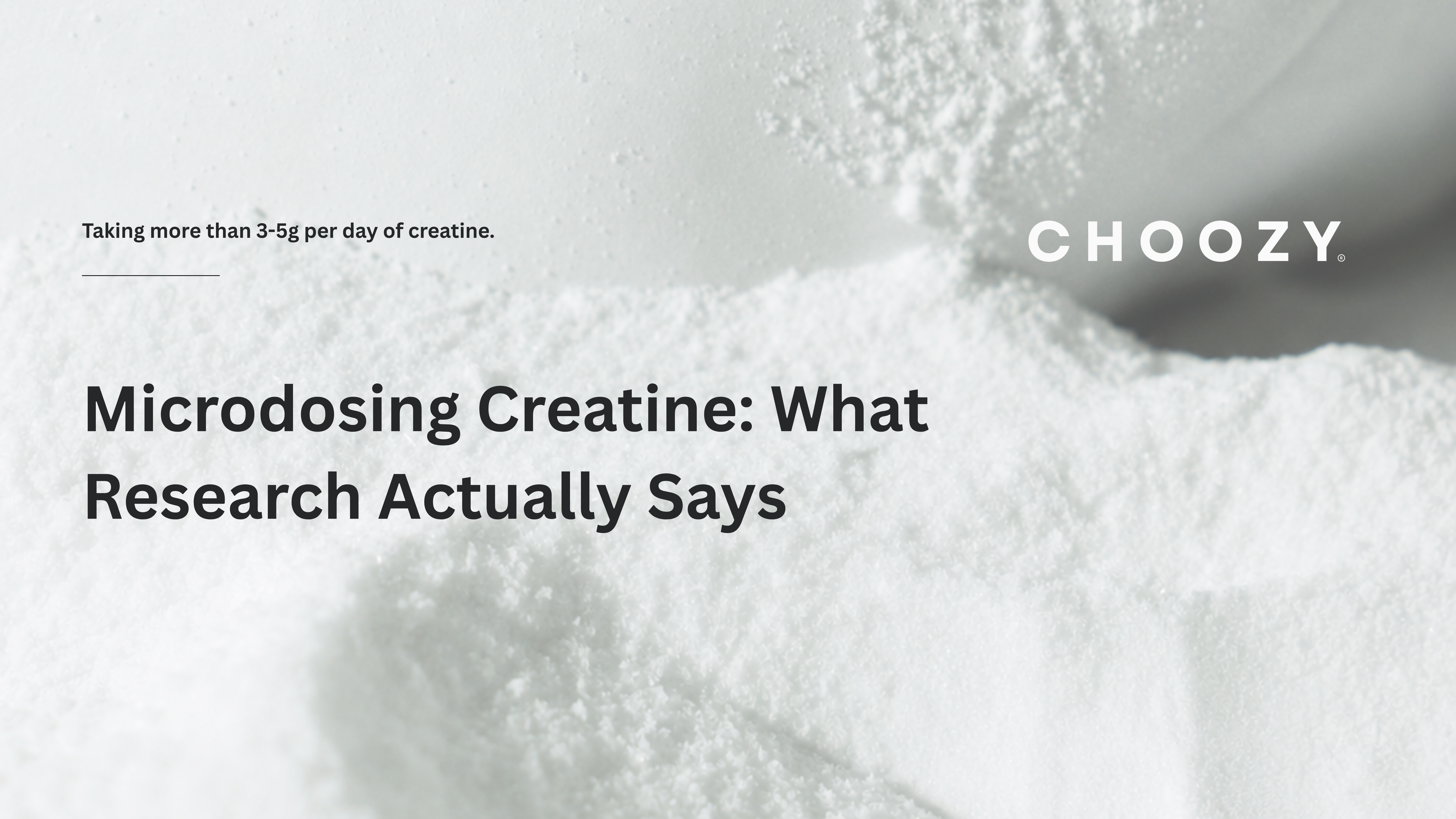 Microdosing Creatine: What Dr. Darren Candow's Research Actually Says