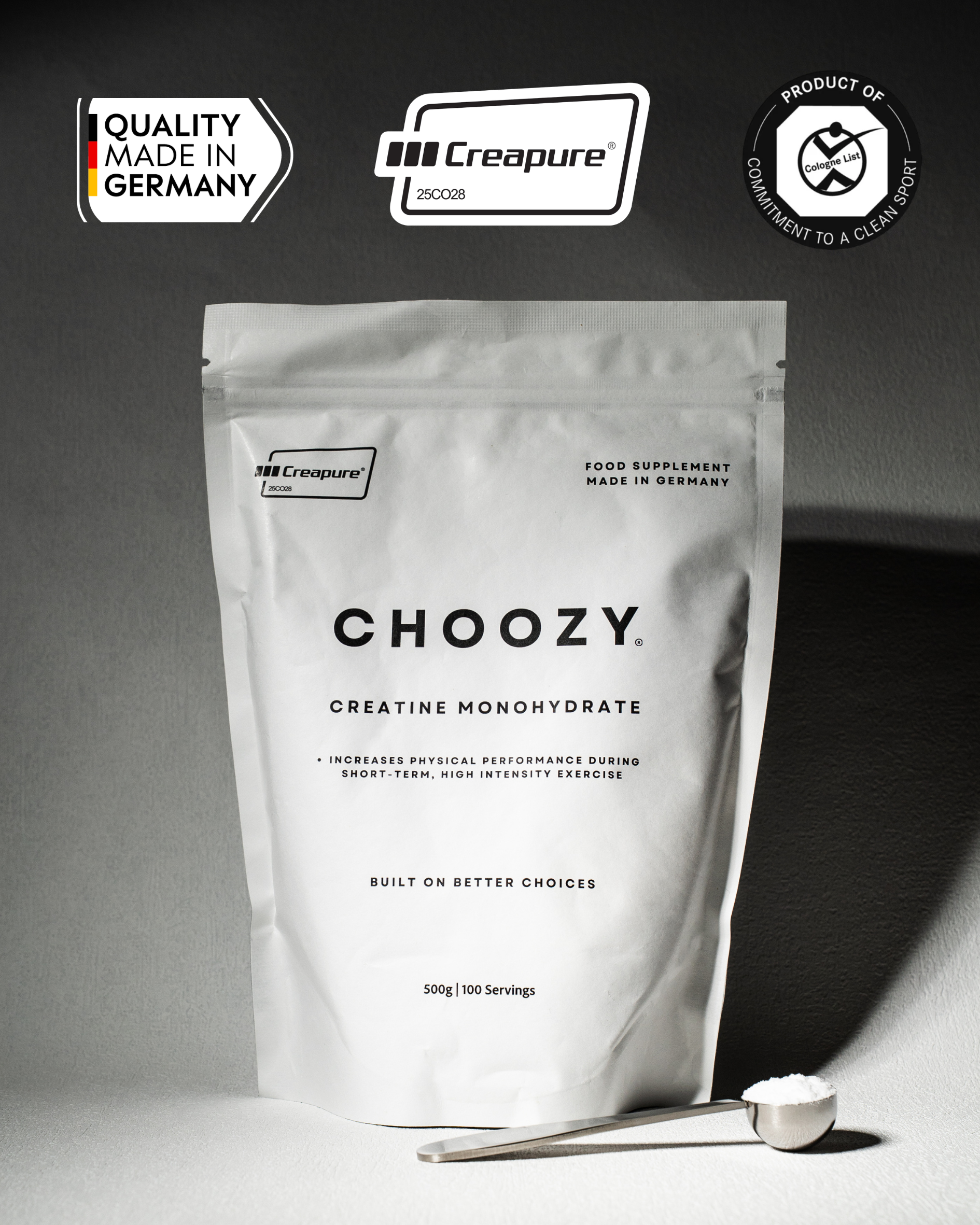 Elite Creapure® Creatine Monohydrate 500g Pouch