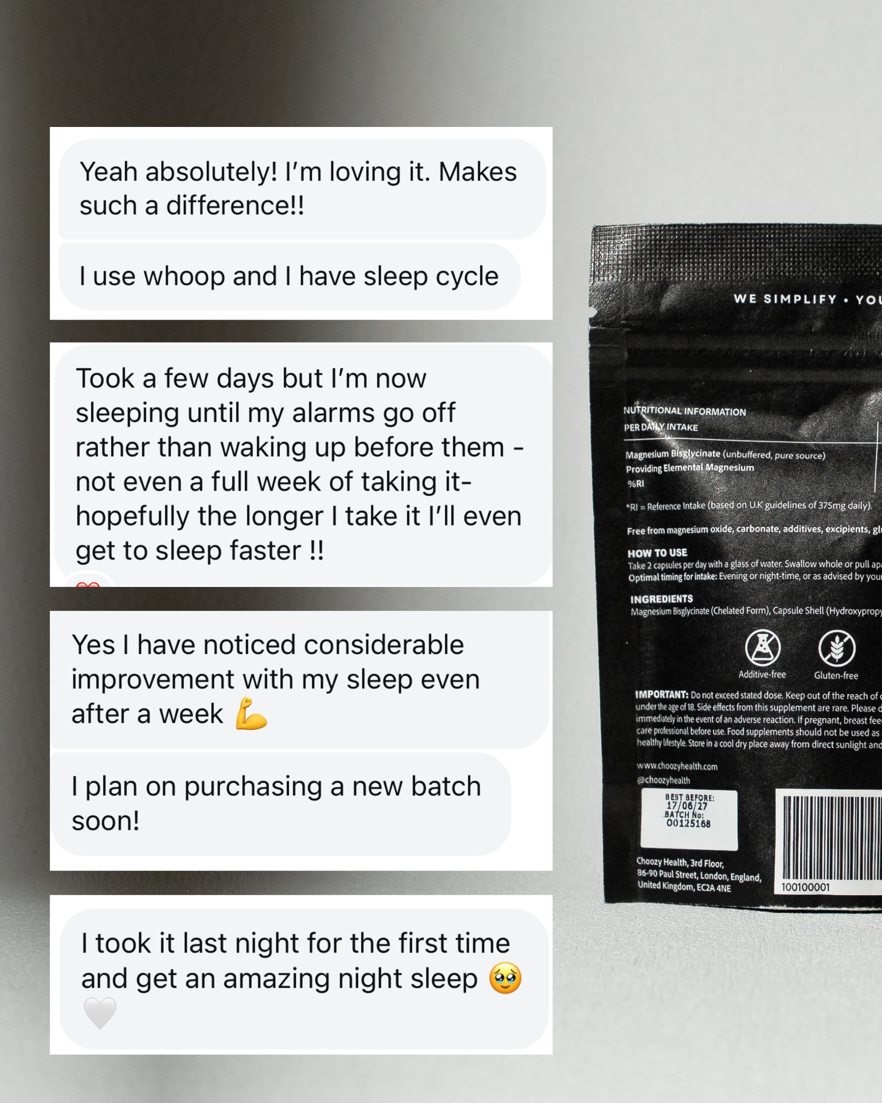 Magnesium Glycinate Bundle (3 Pouches)