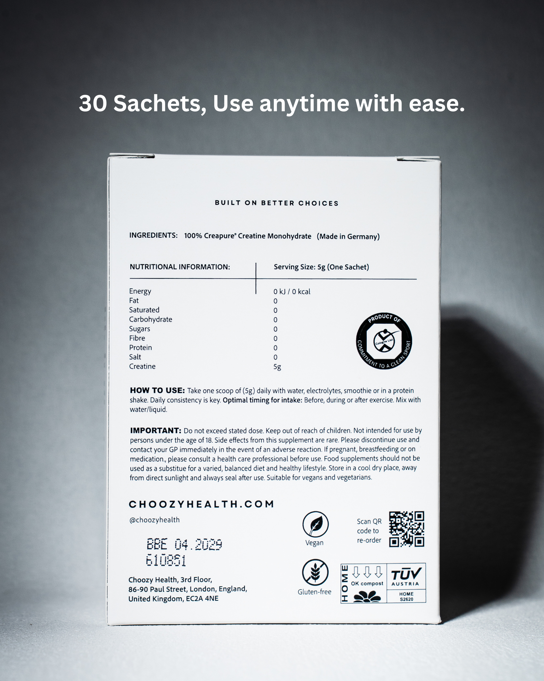 Elite Creatine Monohydrate Creapure® Sachets