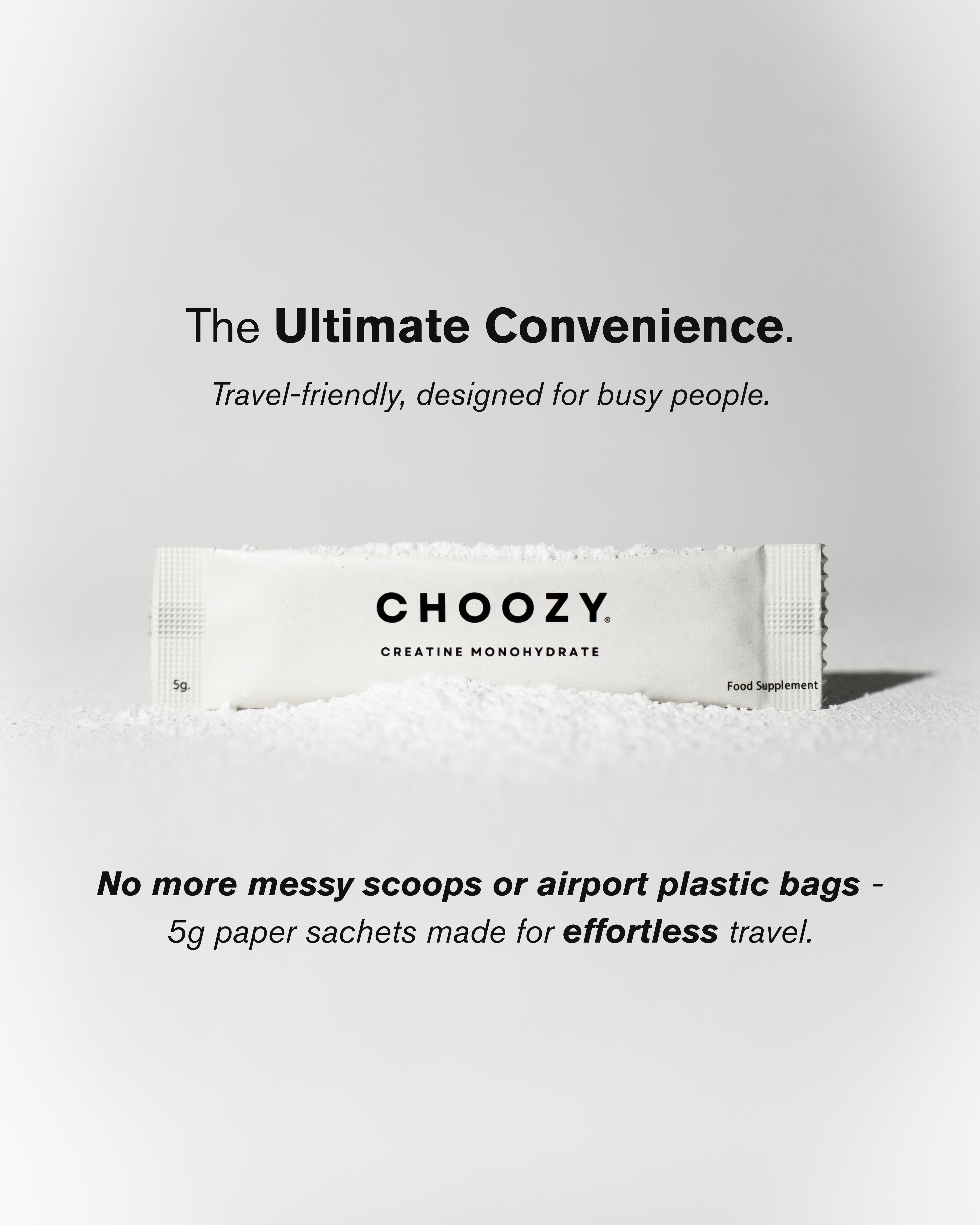 Premium Creatine Monohydrate Travel Sachets (15 Pack)